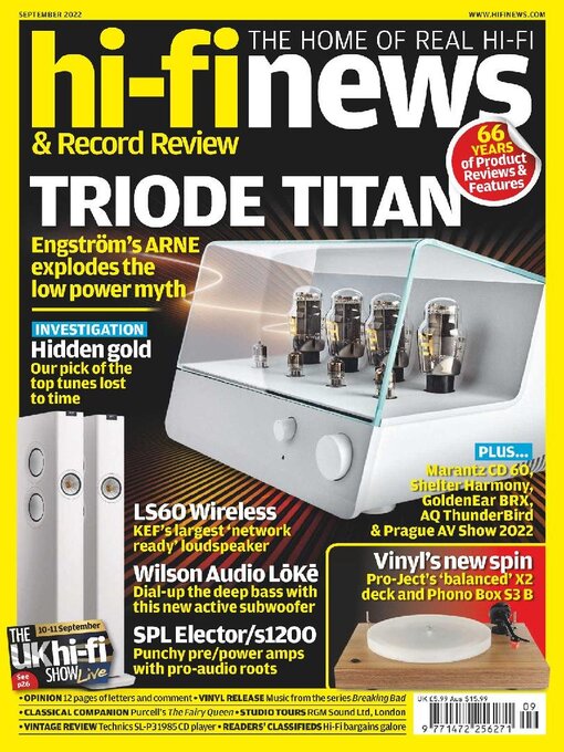 Cover image for Hi Fi News